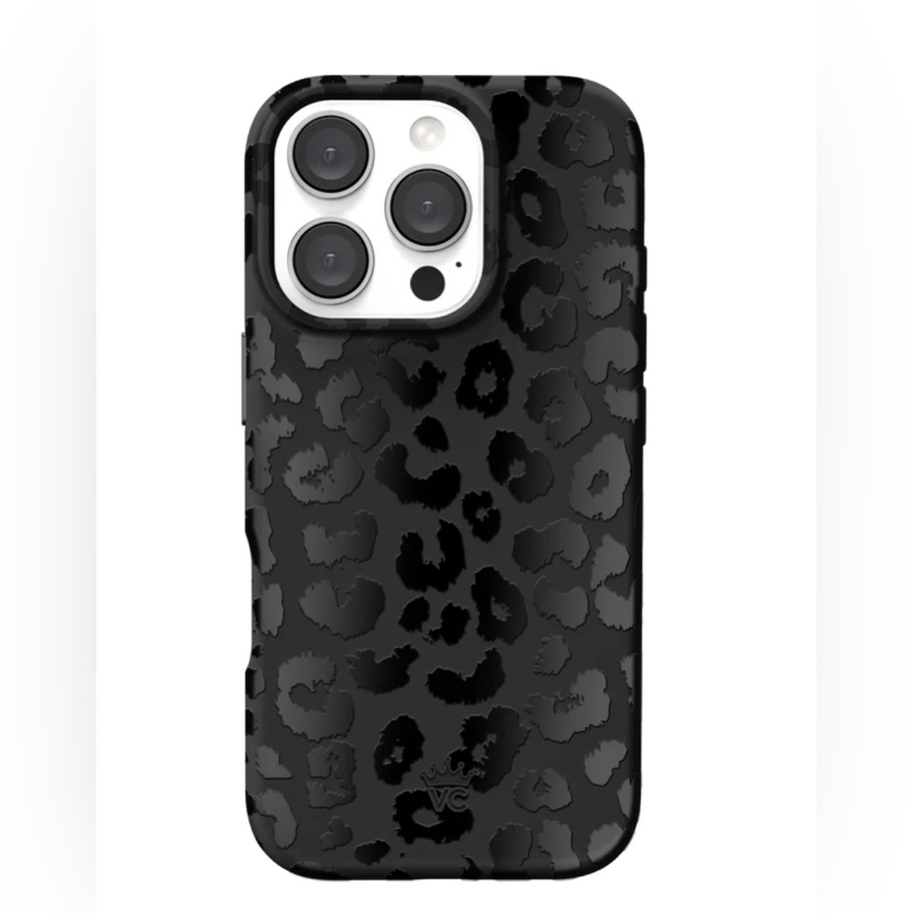 Velvet Caviar Black Leopard iPhone Case iPhone 16 Pro Animal Print Limited